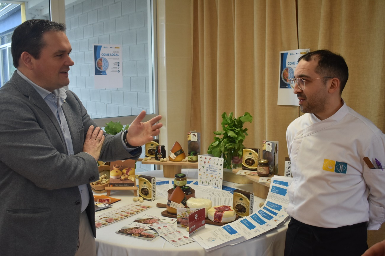 La Xunta pone en valor los productos agroalimentarios con sello de calidad en la campaña Come Local en el CIFP Vilamarín de Ourense