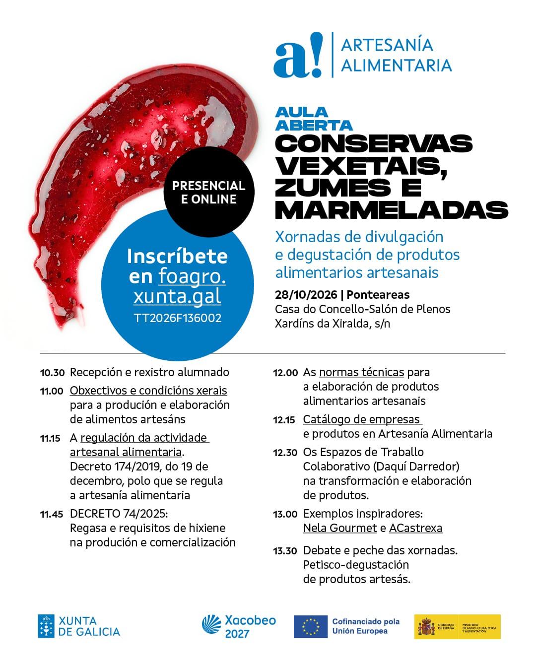 XORNADAS DE DIVULGACIÓN E DEGUSTACIÓN DE PRODUTOS ALIMENTARIOS ARTESANAIS